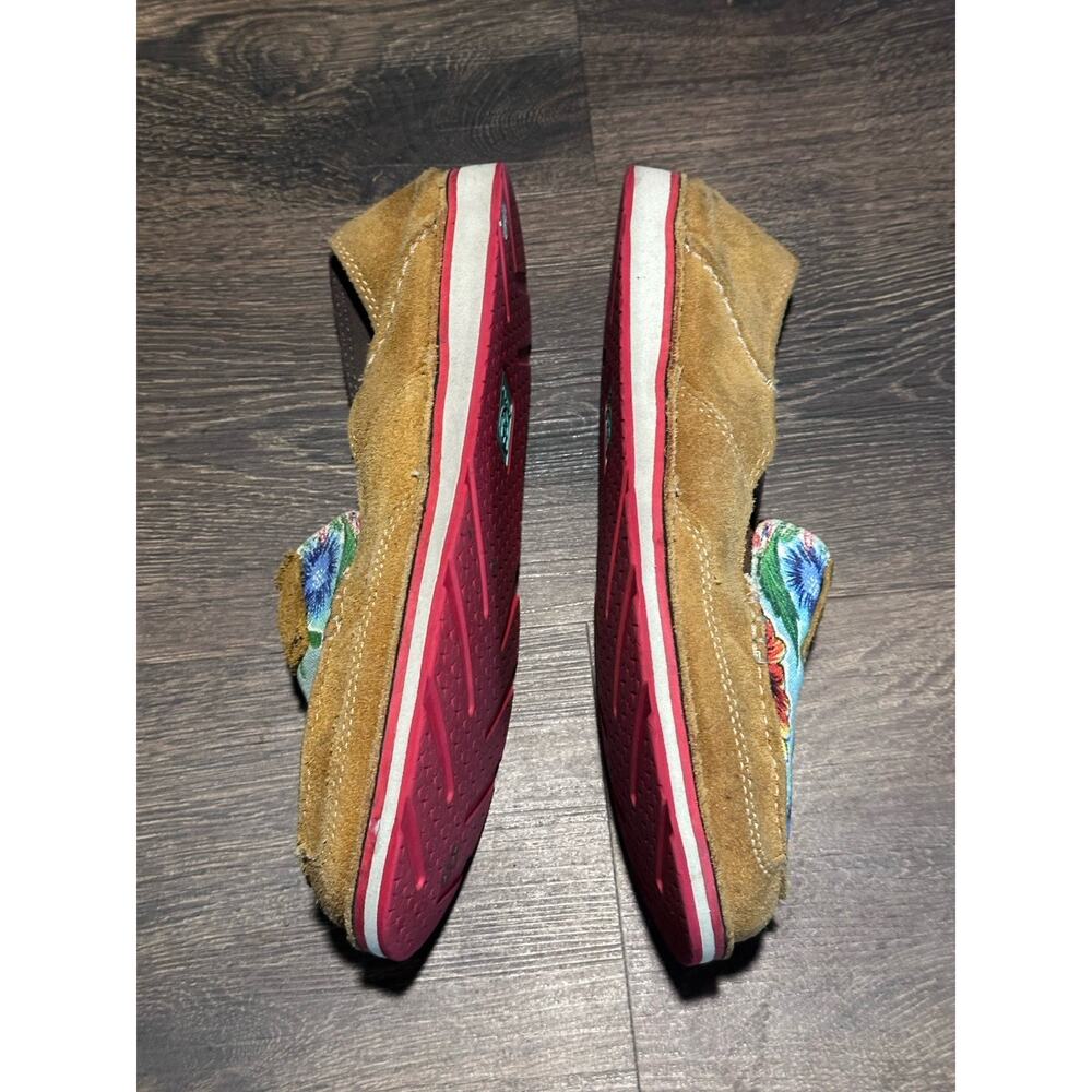 Ariat Womens Size 9B Floral Cruisers Shoes Sunburn Brown And Turquoise 10023016 - Picture 5 of 9